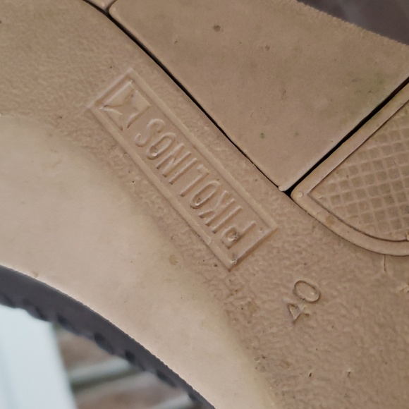 PIKOLINOS Altea Grey Leather Sandals Size 9/40 - Picture 8 of 10